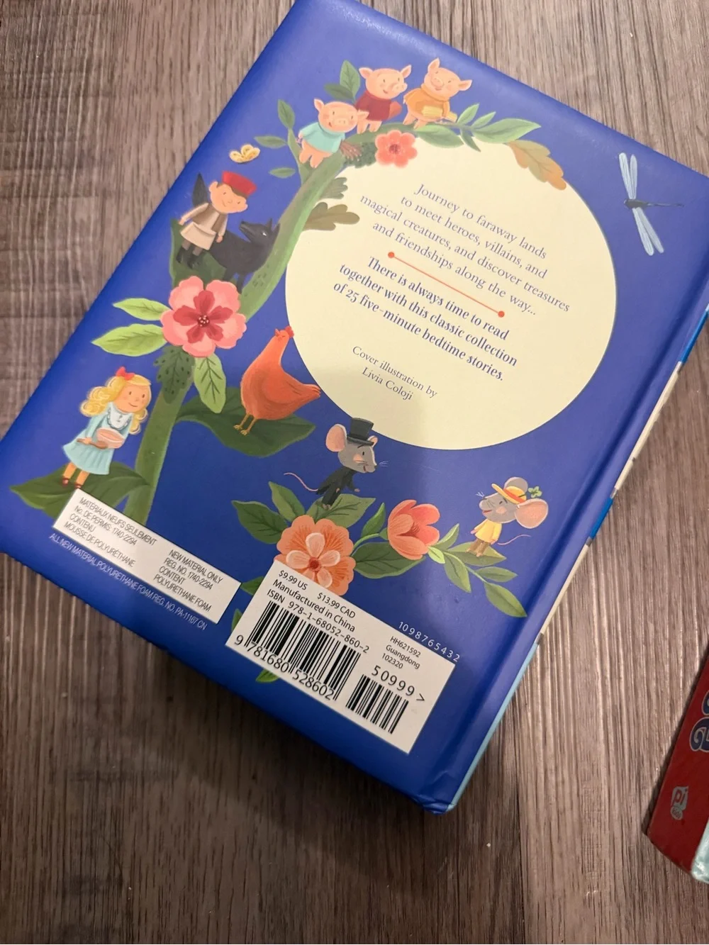 Five Minute Bedtime Stories & Mother Goose book of songs/rhymes